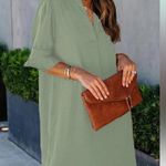 NWT Mint Green Mini Dress Ruffle Sleeve Casual Formal Spring Pastel XXL Photo 0