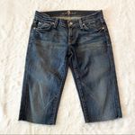 7 For All Mankind 7FAMK Roxanne Cut Off Jeans Bermuda Shorts Size 26 Photo 0