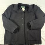 Harvé Benard Harve' Benard Women's Black Wool Alpaca Jacket Coat Size 10 Vintage Classic Photo 0