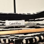 Calvin Klein SZ XL BLACK WHITE Geometric Stripped Shirt Sweater Cotton Photo 2