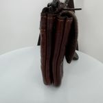 Jack Georges crossbody bag voyager collection mini brown leather purse Photo 4