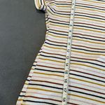 Lulus  Terry Cloth Striped Open Twist Back Oversized Flowy Cap Sleeve Top. XS Photo 2