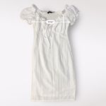Anna Grace White Puff Sleeve Mini Dress Size S Photo 3