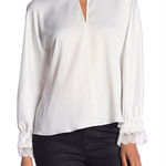 Laundry by Shelli Segal Laundry Shelli Segal Satin Blouse Cross Back NWT S Photo 0