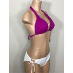 La Blanca New.  orchid and white bikini. Size 6/10.  Retails $135 Photo 2