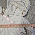 House Of CB AISHA IVORY SATIN STRAPLESS DRESS Sz L NWT Sweetheart Neckline Photo 11