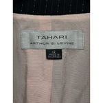 Tahari 2-piece Blazer Skirt Set Women’s 12 Black Pink Stripe Office Career Photo 10