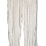 Coco + Carmen Pants Womens Medium Cream Linen Blend Cropped Frayed Hems Neutral Photo 0