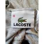 Lacoste Gray Super Soft 100% Cotton Women’s Tee Shirt Size: US Small Euro 36 Photo 3