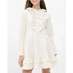 Sister Jane Bridgeton Jacquard Floral Ruffle Dress Yellow Photo 1