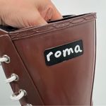 Roma  NEW Lace Up Rubber Rain Boots Photo 8