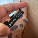 SheIn Dalmatian Beige and Black Patterned Maxi Dress Photo 3