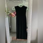 Anthropologie Ribbed Black Mockneck dress size Medium Photo 2