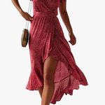 Wrap Dress Red Photo 2