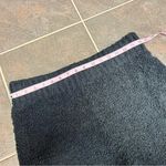 SKIMS Cozy Knit Boucle Teddy High Waisted Shorts Black Onyx L/XL Photo 10