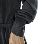 Eileen Fisher Belted Gray Open Cardigan Tencel Cotton Silk Women's Medium Photo 6