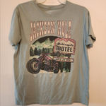 Mighty fine  motorcycle graphic t-shirt size womens medium Photo 0