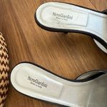 Nero Giardini Italy 3” Heel Mules Bling Logo Black Satin $270 39 Size 8.5 Photo 6