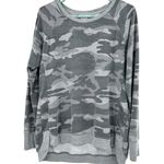 Danskin  Size Large Sweater Gray Camo Pullover Oversized Casual Lounge Everyday‎ Photo 0