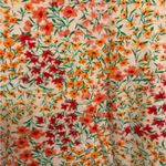 Floral Graphic Boxy Tee Red Pink Green | Soft Knit Casual Everyday Top | 1X Photo 2