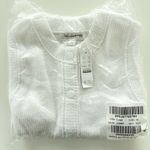 J.Crew NWT Cropped Button-up Sweater Shell White Photo 4