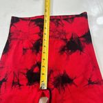 Leggings M Scrunch Butt Red Black Tie Photo 4