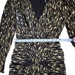 Aqua Black Gold Vneck Printed Ruched Women's Mini Dress Size XS New Photo 10