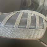 Adrianna Papell New Silver Mesh Platform Metallic Peep Toe Heels Size 7M Photo 6