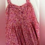 AQUA  sundress pink girly paisley print buttons size S Bloomingdale’s exclusive   Photo 3