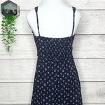 Trixxii Navy Blue Floral Mini Sun Dress Size Medium Photo 5