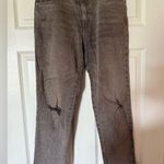 Pilcro Ash Grey Ankle Straight Jeans Size 26 Distressed High Rise Photo 0