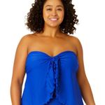 Time & Tru NWT Blue Tankini with matching Bottom 3X Photo 1