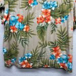 Hawaiian Floral Tropical Beachy Vacation Event Party Festival Womens Shirt Large Orange Photo 7