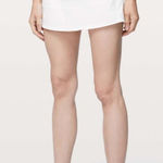 Lululemon  Pace Rival Skirt Tennis Golf Pickleball White Sz4 Reg Retired Release Photo 0
