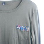 Navisha L Layered Look Long Sleeved Pocket Tunic Top Floral Trim Pink Size L Photo 6