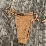 Pretty Little Thing  Gold Bikini Bottom Size 8 Photo 0