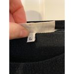 Bryn Walker  Rib Knit Tencel Cotton Black Shift Maxi Dress Large Designer Luxury Photo 6