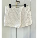 Diane Von Furstenberg  White Eyelet Chino Shorts Photo 1