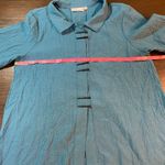Habitat  Clothes to Live In Teal Textured Jacket Womens Small Office Church Artsy Photo 6