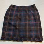 CAbi  Plaid Women's Skirt in Blue and Brown. Photo 0