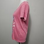 Lucky Brand  Dusty Rose Floral Mosaic Short Sleeve Scoopneck Tee Shirt Size Small Photo 4