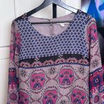 Forever 21  Bohemian Long Multicolor Sleeve Tunic Dress Size Small Photo 9