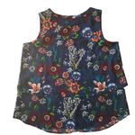 Ann Taylor  Women's Floral Flowy Tiered Tank Top Size Large Photo 4