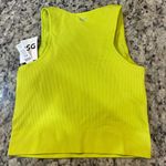 DSG Women's Neon Yellow Ribbed Tank Top Size XS Photo 2