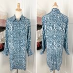Zadig & Voltaire  Rougi Snake Dress Blue Sz L Photo 5