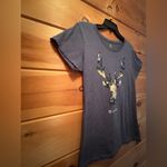 John Deere  Floral Antlers Tee T Shirt Gray Large. NWOT Photo 5