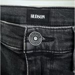 Hudson  Ankle Krista Super Skinny black Jean size 25 unfinished hem Photo 6