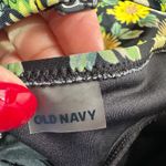 Old Navy  Women Floral Wrap Swim Dress One Piece Black Yellow Sunflowers Size L Photo 4