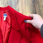 Pendleton Vintage Wool Blazer Red USA Made 16 Petite 1990s 1980s Photo 8
