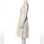Zimmermann New White Eyelet Midi Dress Photo 7